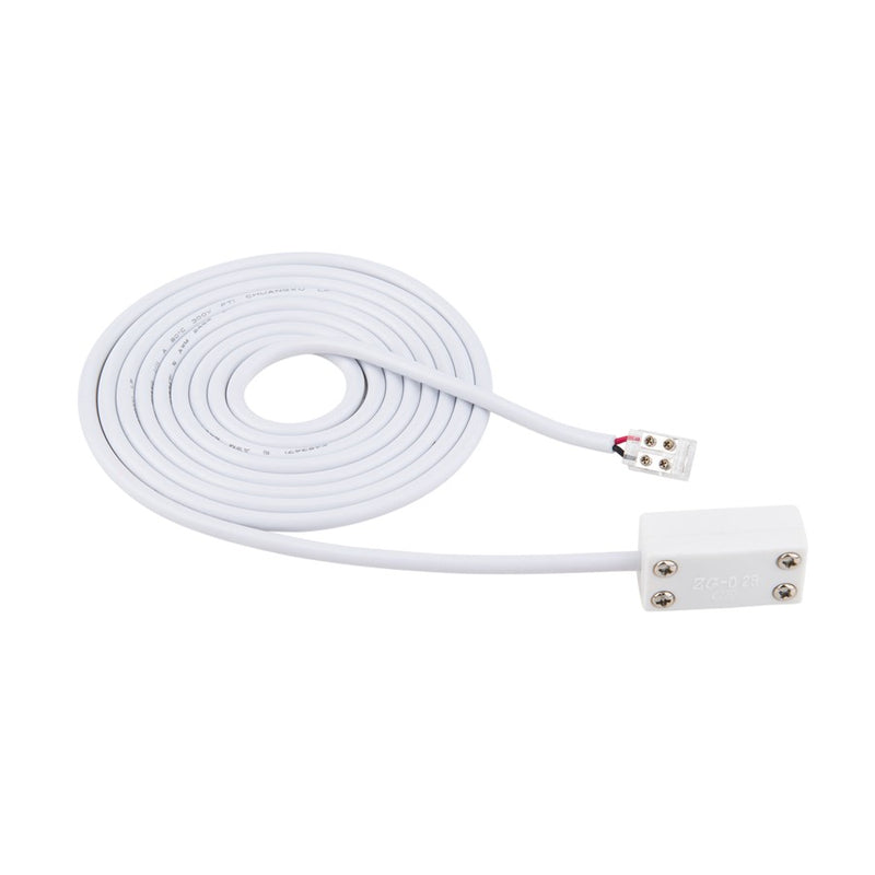WAC Basics/Gemini 24VDC 240" Power Extension Cable, White - T24-BS-EX2-240-WT