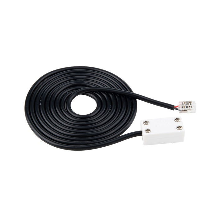 WAC Basics/Gemini 24VDC 480" Power Extension Cable, Black - T24-BS-EX2-480-BK