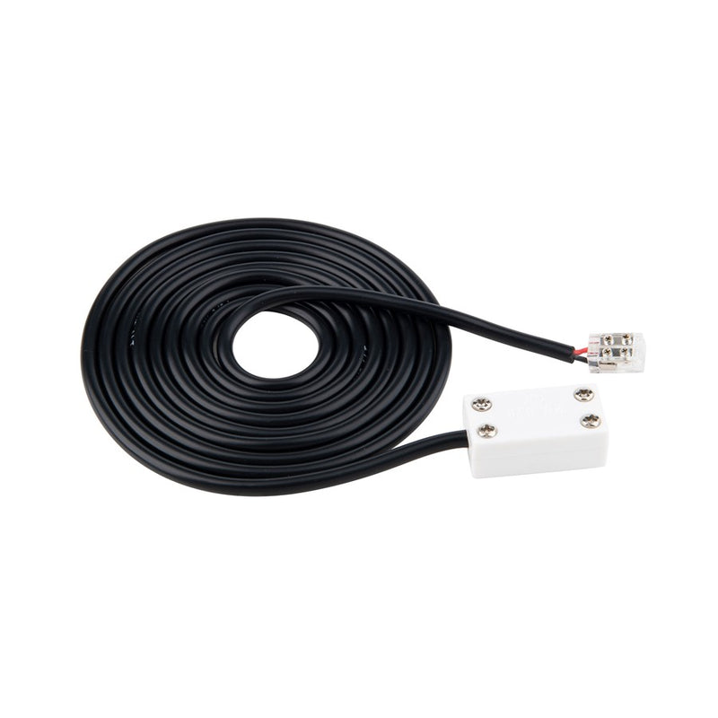 WAC Basics/Gemini 24VDC 480" Power Extension Cable, White - T24-BS-EX2-480-WT