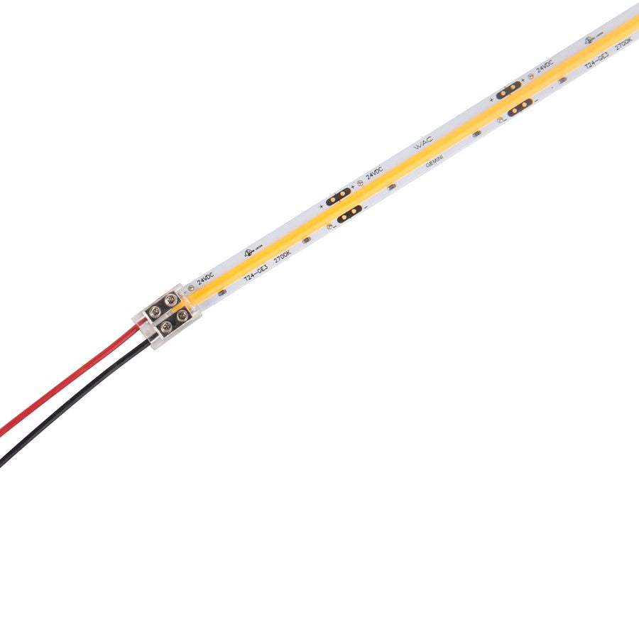 WAC Gemini 24VDC 1Lt LED COB Tape Light/4000K/100'/2.2W, WH