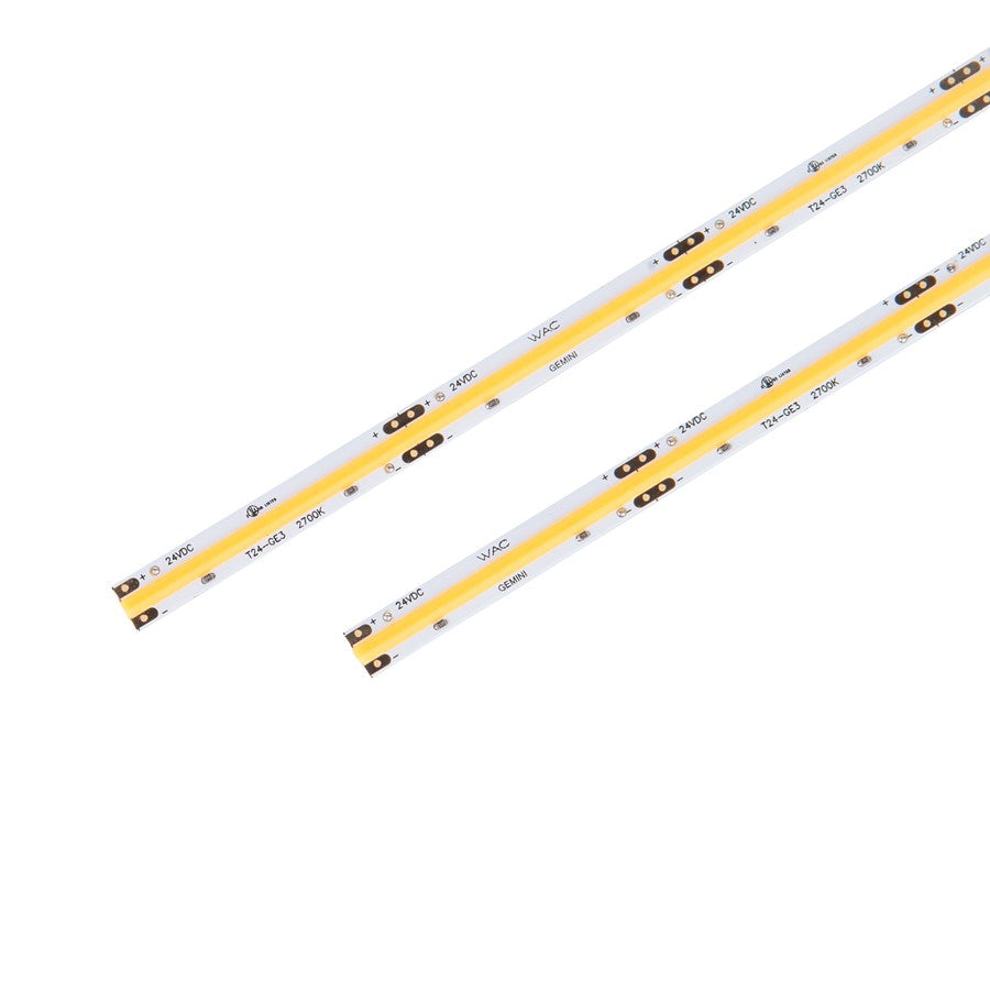 WAC Gemini 24VDC 1Lt LED COB Tape Light/4000K/24'/2.2W, White - T24-GE2-24-40WT