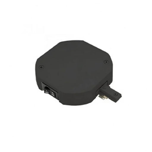 WAC H Track Current Limiter 4" Live End Power Feed, Black - THL-HLE-1-2A-BK