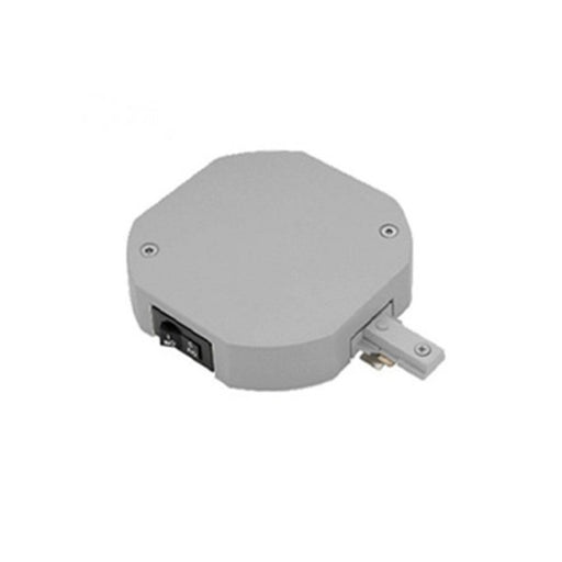 WAC H Track Current Limiter 4" Octagonal End Power Feed, NK - THL-HLE-1-2A-BN