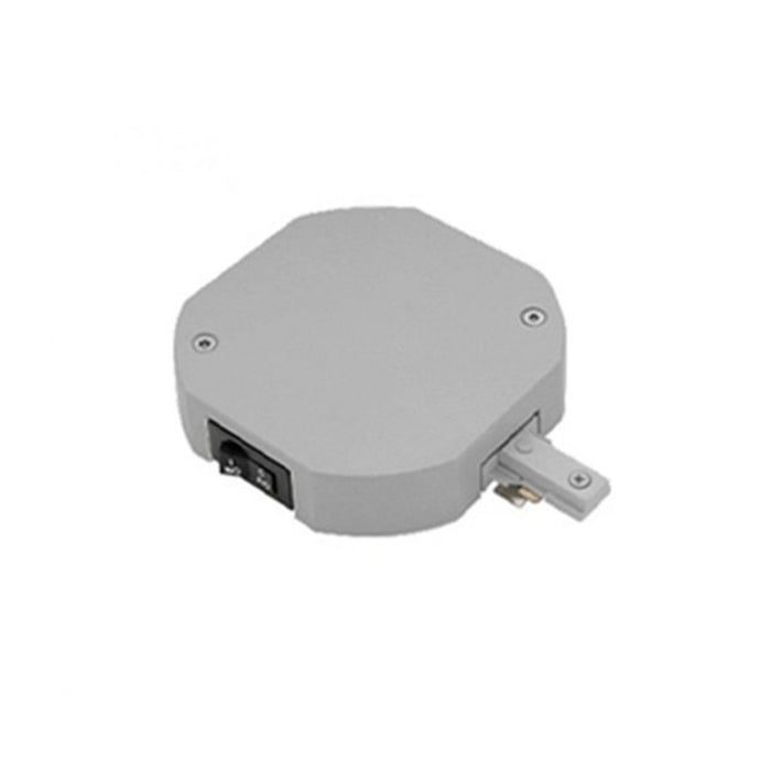 WAC H Track Current Limiter 4" Octagonal End Power Feed, NK - THL-HLE-1-2A-BN