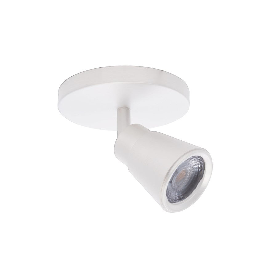 WAC Solo 1Lt LED Monopoint, White/Translucent