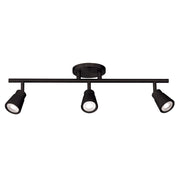 WAC Solo 3Lt LED Fixed Rail, Black/Clear - TK-180503-30-BK