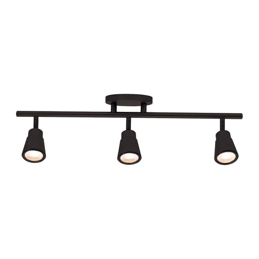 WAC Solo 3Lt LED Fixed Rail, Black/Clear