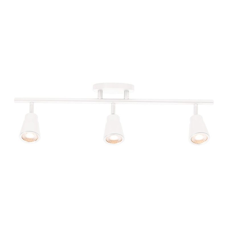 WAC Solo 3Lt LED Fixed Rail, White/Clear