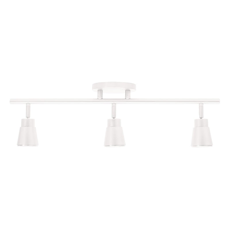 WAC Solo 3Lt LED Fixed Rail, White/Clear