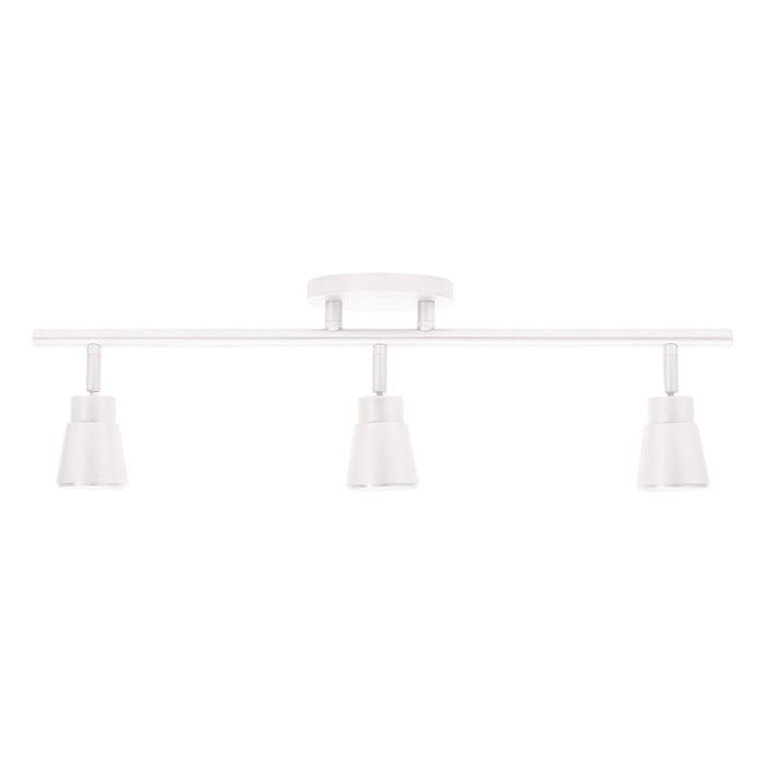 WAC Solo 3Lt LED Fixed Rail, White/Clear