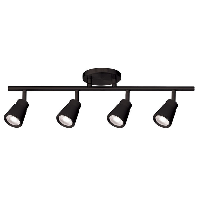 WAC Solo 4Lt LED Fixed Rail, Black/Clear - TK-180504-30-BK