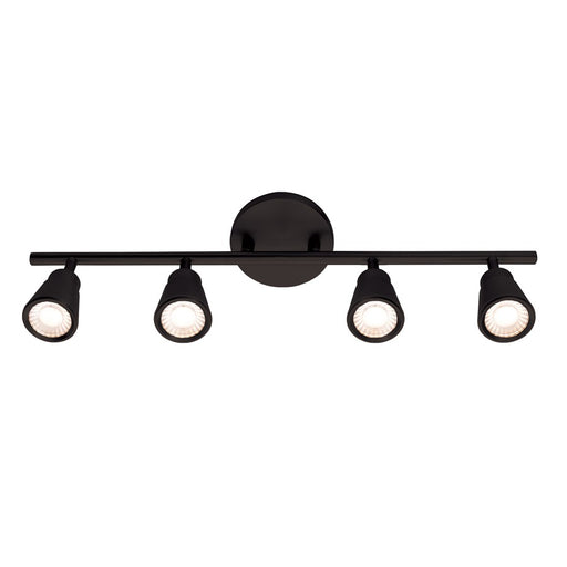 WAC Solo 4Lt LED Fixed Rail, Black/Clear