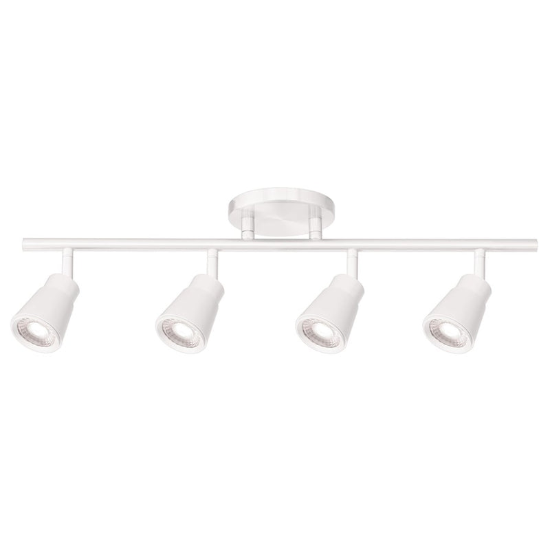 WAC Solo 4Lt LED Fixed Rail, White/Clear - TK-180504-30-WT