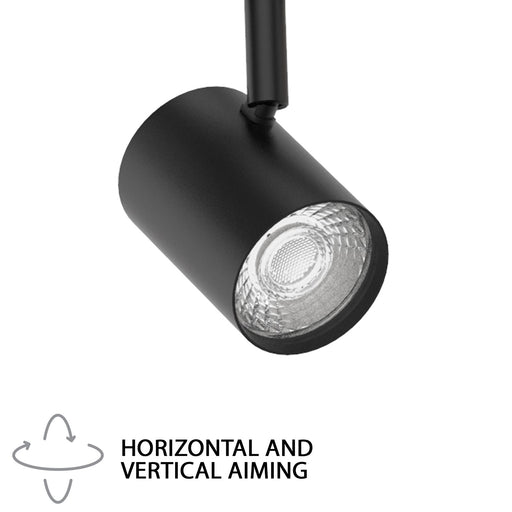 WAC Lighting Pipe 24" 3Lt LED Track Kit/5-CCT/30W, 2310L, Black