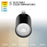 WAC Lighting Pipe 36" 4Lt LED Track Kit/5-CCT/30W, 3080L, Black