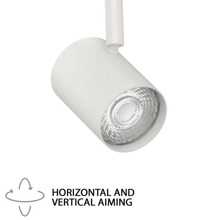 WAC Lighting Pipe 36" 4Lt LED Track Kit/5-CCT/30W, 3080L, White