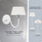 WAC Lighting Table Light Wall Mount for Pleat or Channing Table Lamp, White