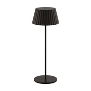WAC Pleat 1Lt LED Rechargeable Table Lamp, Black/Black - TL-W251115-CS-BK