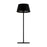 WAC Pleat 1Lt LED Rechargeable Table Lamp, Black/Black