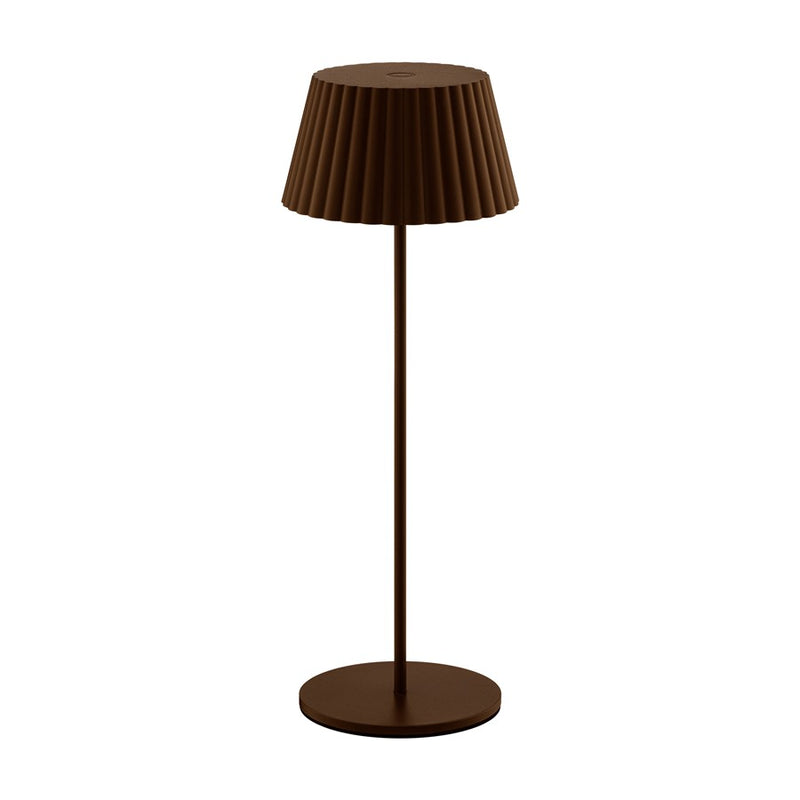 WAC Pleat 1Lt LED Rechargeable Table Lamp, Bronze/Bronze - TL-W251115-CS-BZ