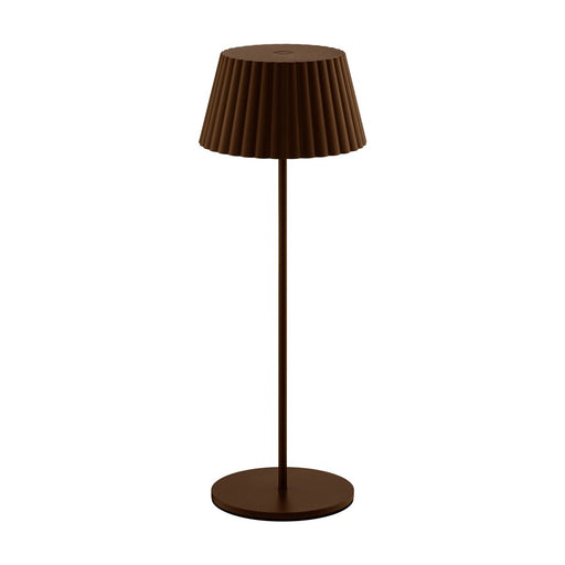 WAC Pleat 1Lt LED Rechargeable Table Lamp, Bronze/Bronze - TL-W251115-CS-BZ