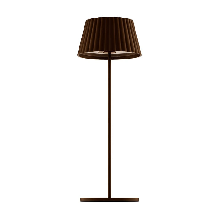WAC Pleat 1Lt LED Rechargeable Table Lamp, Bronze/Bronze