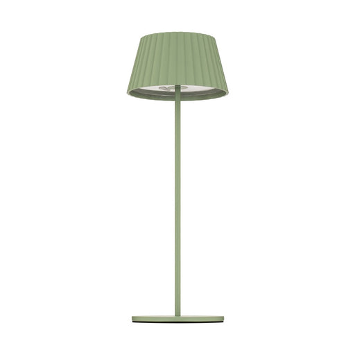 WAC Pleat 1Lt LED Rechargeable Table Lamp, Green/Green