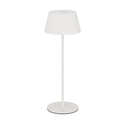 WAC Pleat 1Lt LED Rechargeable Table Lamp, White/White - TL-W251115-CS-WT