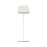 WAC Pleat 1Lt LED Rechargeable Table Lamp, White/White