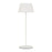 WAC Pleat 1Lt LED Rechargeable Table Lamp, White/White