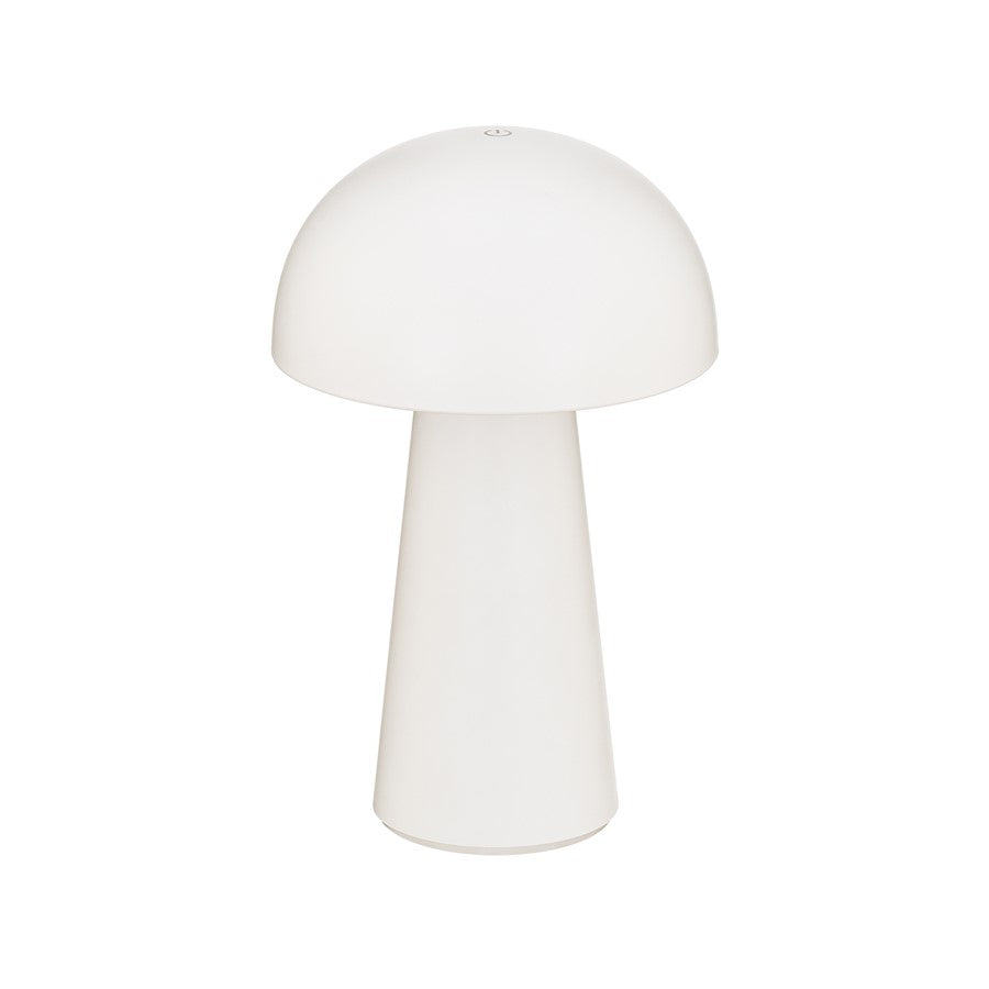 WAC Darla 1Lt LED Rechargeable Table Lamp, White/White - TL-W251209-CS-WT