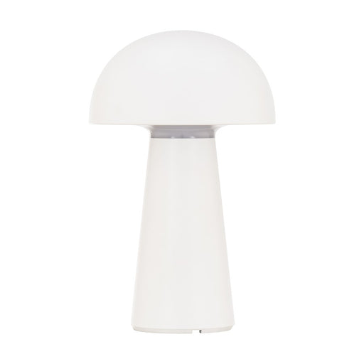 WAC Darla 1Lt LED Rechargeable Table Lamp, White/White