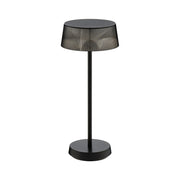 WAC Crystal 1Lt LED Rechargeable Table Lamp, Black/Clear - TL-W251315-27-BK