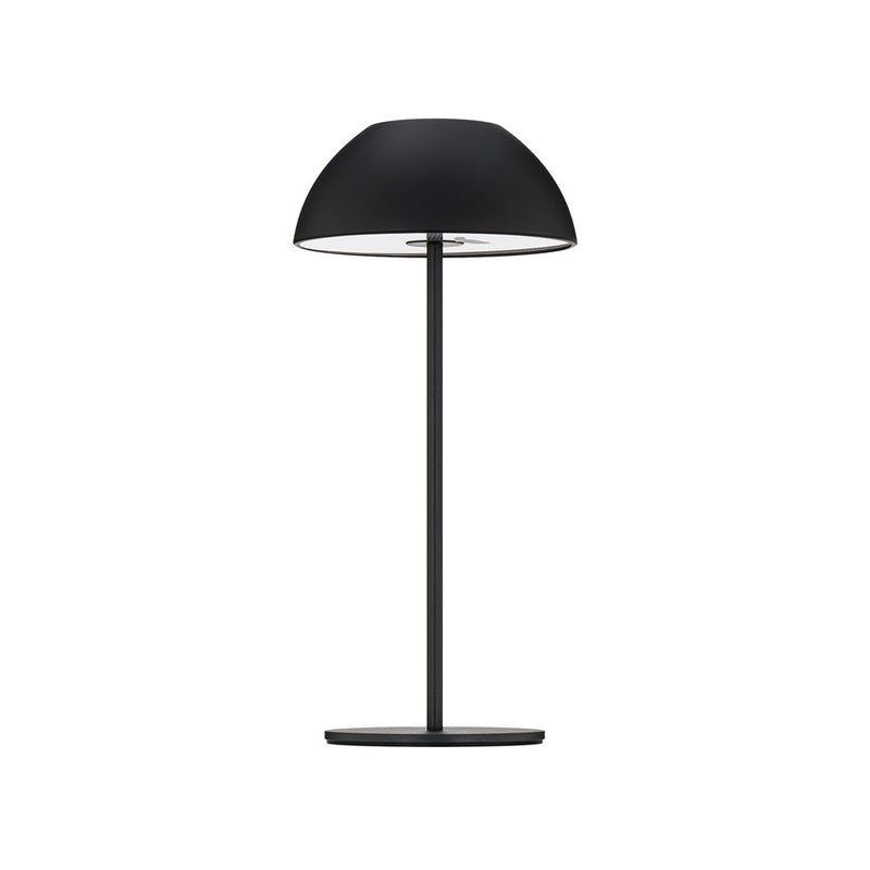 WAC Channing 1Lt LED Rechargeable Table Lamp, Black/Black