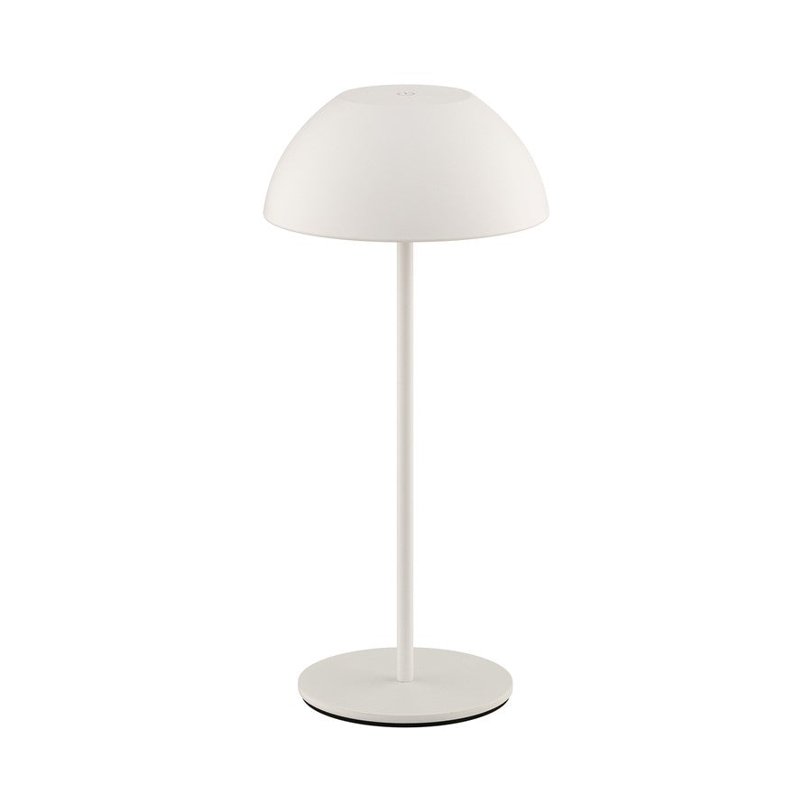WAC Channing 1Lt LED Rechargeable Table Lamp, White/White - TL-W251511-CS-WT