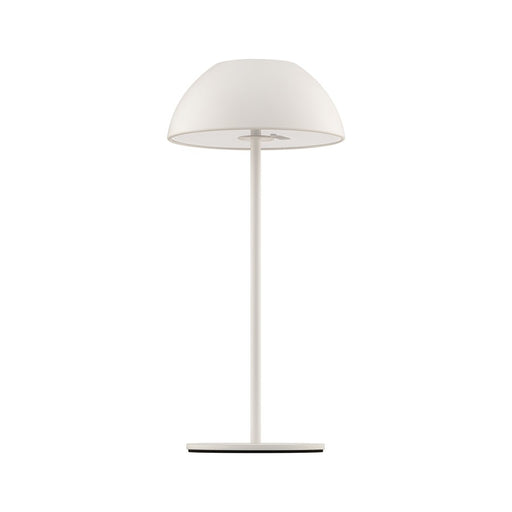 WAC Channing 1Lt LED Rechargeable Table Lamp, White/White