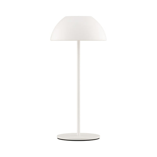 WAC Channing 1Lt LED Rechargeable Table Lamp, White/White