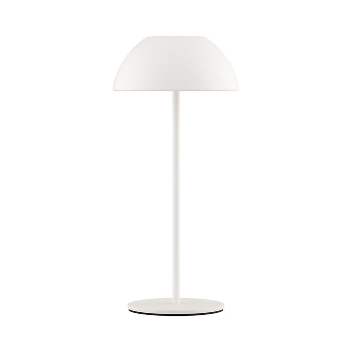 WAC Channing 1Lt LED Rechargeable Table Lamp, White/White
