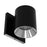 WAC Zoron 1Lt 3.5" RD Outdoor Wall Light/Flood Beam/Black Chrome - W4R-FCS-BKCH