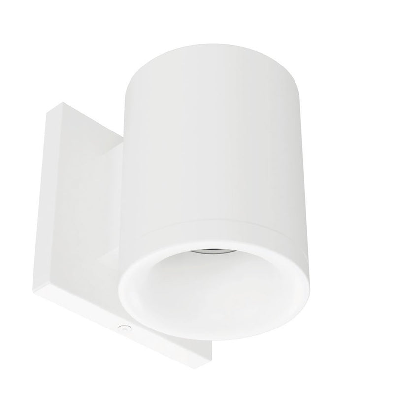 WAC Zoron 1Lt 3.5" RD Outdoor Wall Light/Flood Beam/Arc Trim White - W4R-FCS-PWT