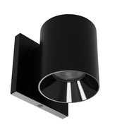WAC Zoron 1Lt 3.5" RD Outdoor Wall Light/Narrow Beam Black/Clear - W4R-NCS-BKBK