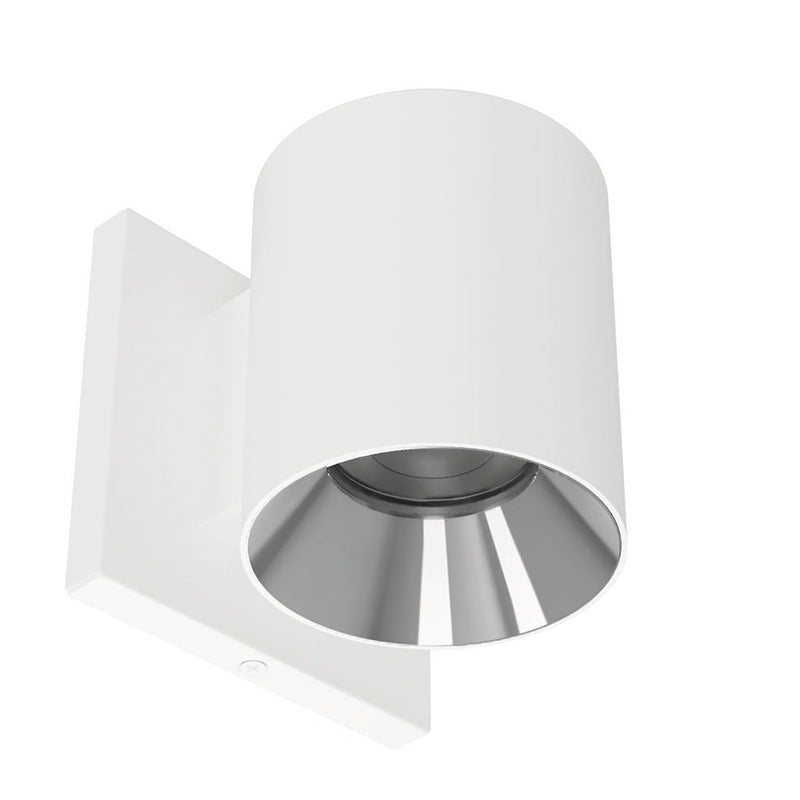WAC Zoron 1Lt 3.5" RD Outdoor Wall Light/Narrow Beam/White Chrome - W4R-NCS-WTCH