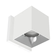 WAC Zoron 1Lt 3.5" SQ. Outdoor Wall Light/Flood Beam/White Chrome - W4S-FCS-WTCH