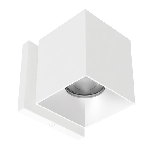 WAC Zoron 1Lt 3.5" SQ. Outdoor Wall Light/Flood Beam/White Haze - W4S-FCS-WTHZ