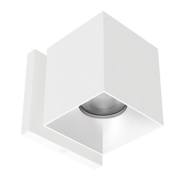 WAC Zoron 1Lt 3.5" SQ. Outdoor Wall Light/Flood Beam/White Haze - W4S-FCS-WTHZ