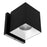 WAC Zoron 1Lt 3.5" SQ. Outdoor Wall Light/Narrow Beam/Black Haze - W4S-NCS-BKHZ