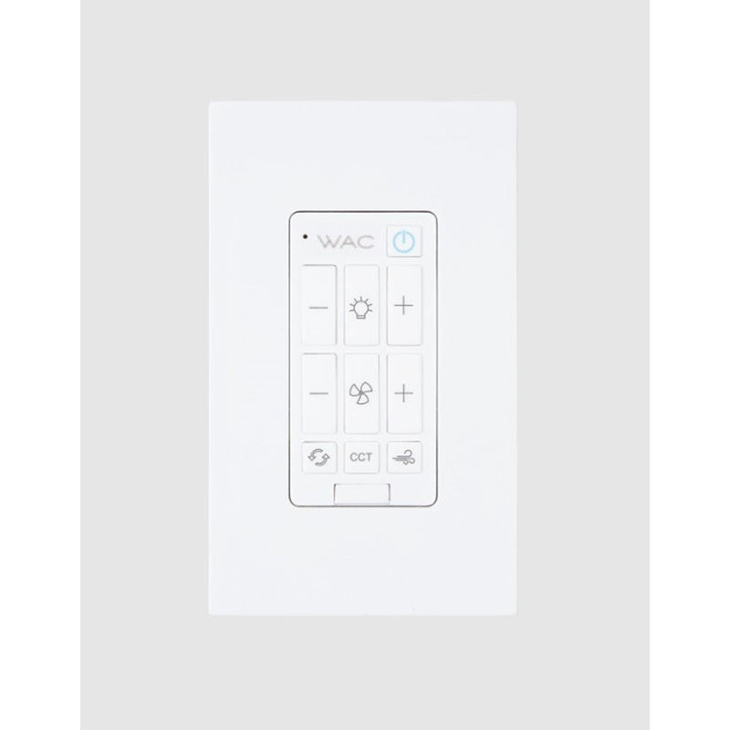 WAC Fans G4 6-Speed Fan Wall Control/Single Pole Wallplate, White - WCG4-WT