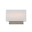 dweLED Maven 14" LED 1 Light Wall Sconce 3000K, Nickel/White