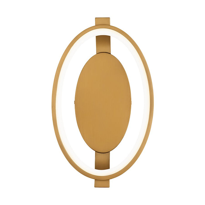 dweLED Solitaire 13" LED Wall Sconce 3000K, Aged Brass