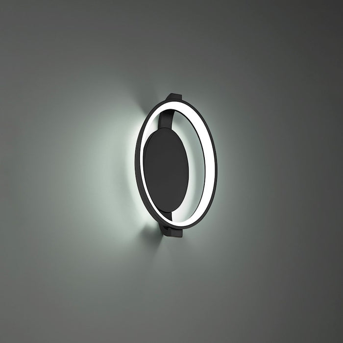 dweLED Solitaire 13" LED Wall Sconce 3000K, Black